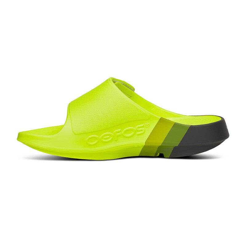 Oofos Ooahh Unisex Sport Flex Slide (electro Rally)