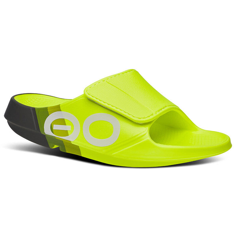 Oofos Ooahh Unisex Sport Flex Slide (electro Rally)