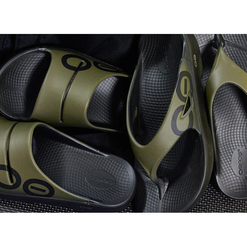 Oofos Ooahh Unisex Sport Slide (tactical Green)