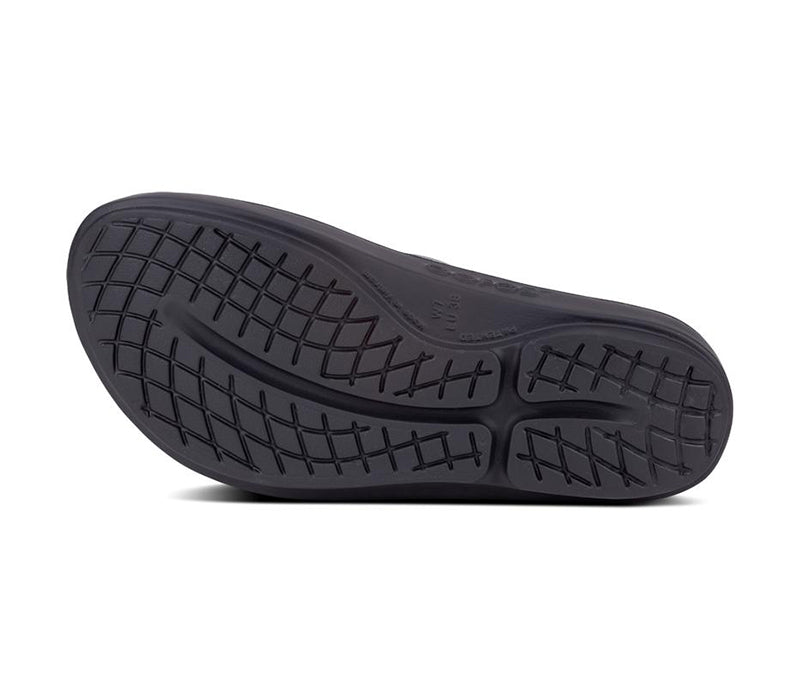 Oofos Oolala Thong Sandal (w)(black)
