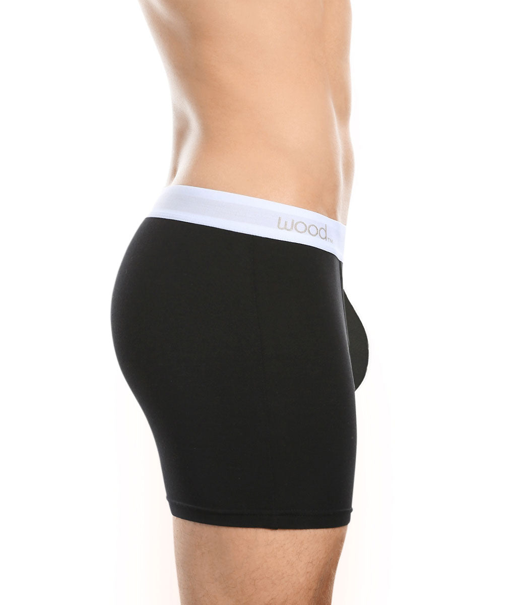 Wood Boxer Brief with White Stripe