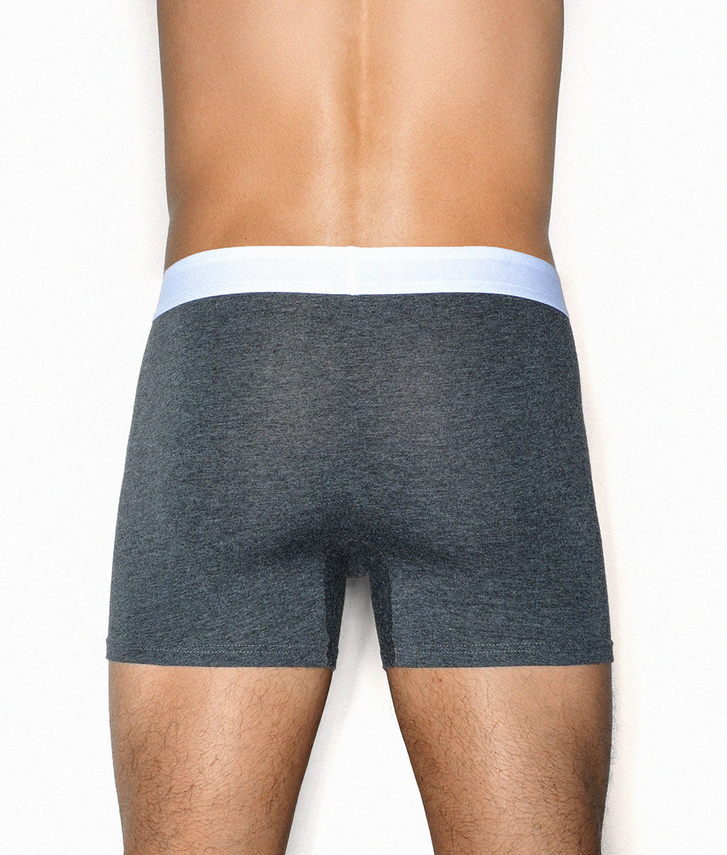 Wood Boxer Brief with White Stripe