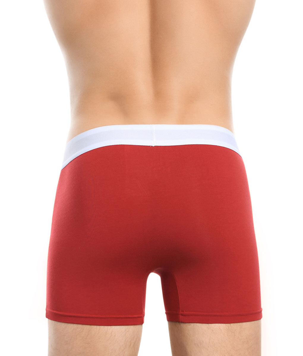 Wood Boxer Brief with White Stripe