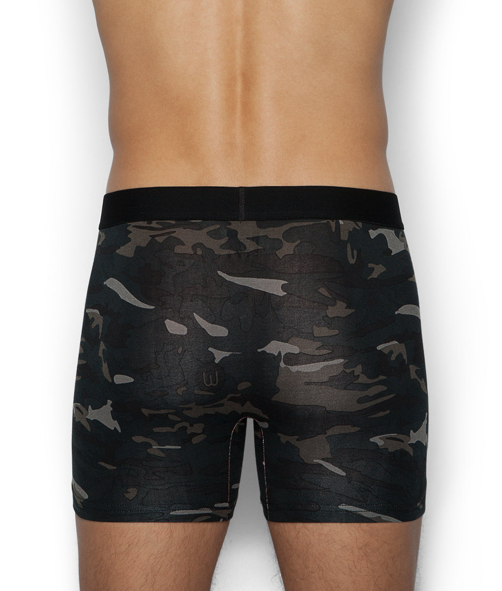 Wood Boxer Brief with White Stripe