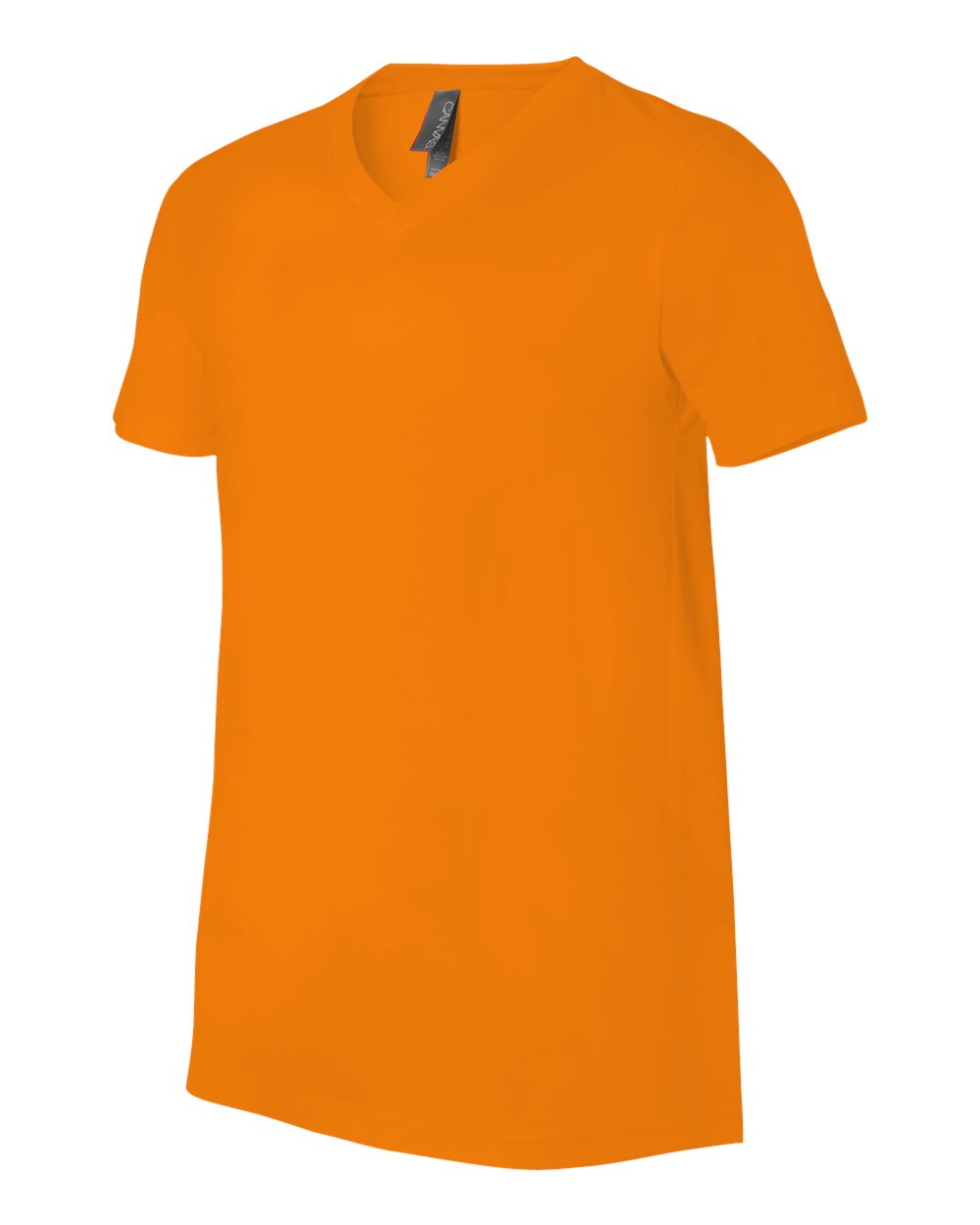Orange Jersey V-Neck Tee - 3005