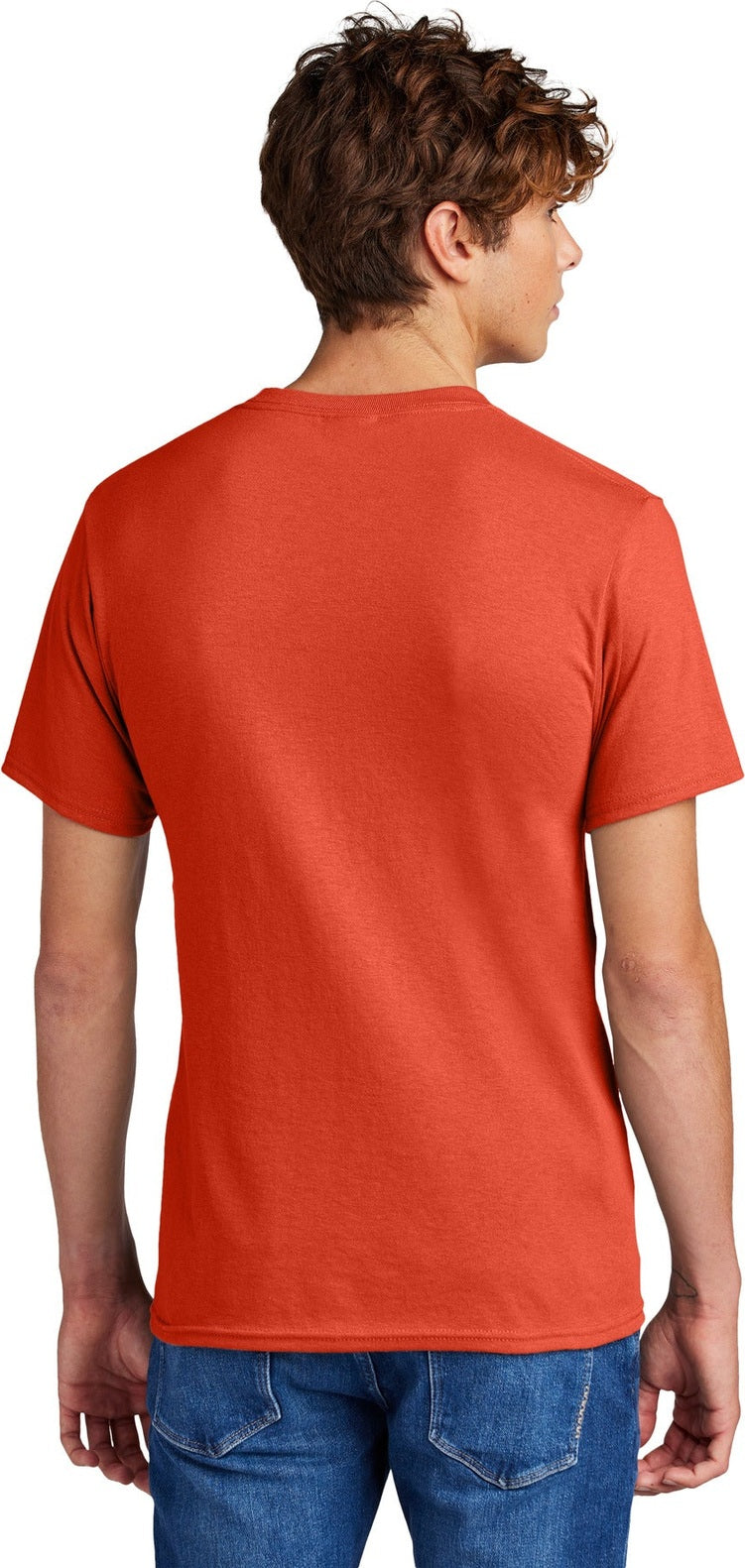 Orange Port & Co Core Blend Tee. PC55