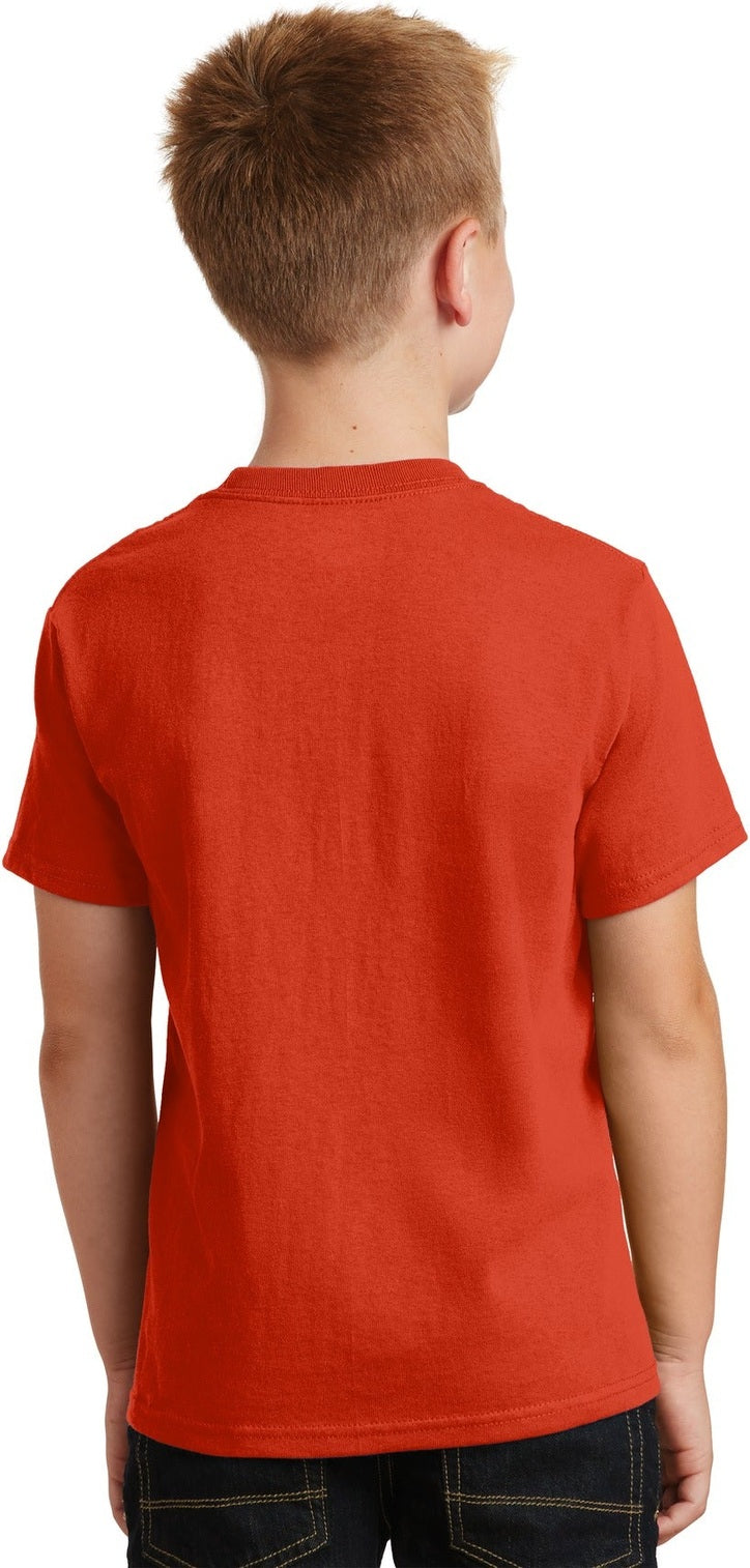 Orange Port & Co Youth Core Cotton Tee. PC54Y