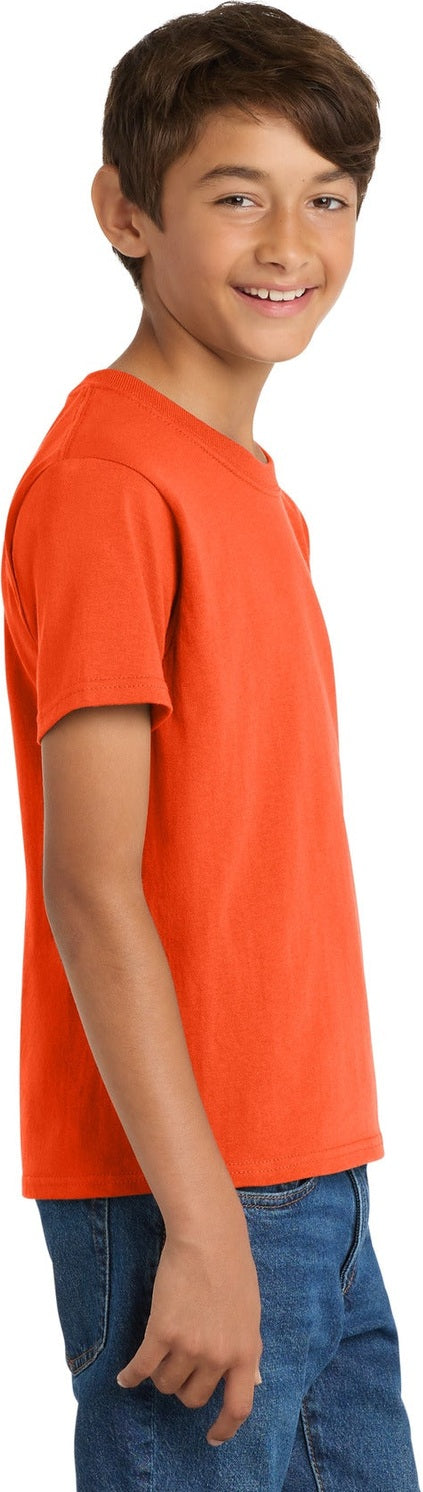 Orange Port & Co Youth Core Cotton Tee. PC54Y