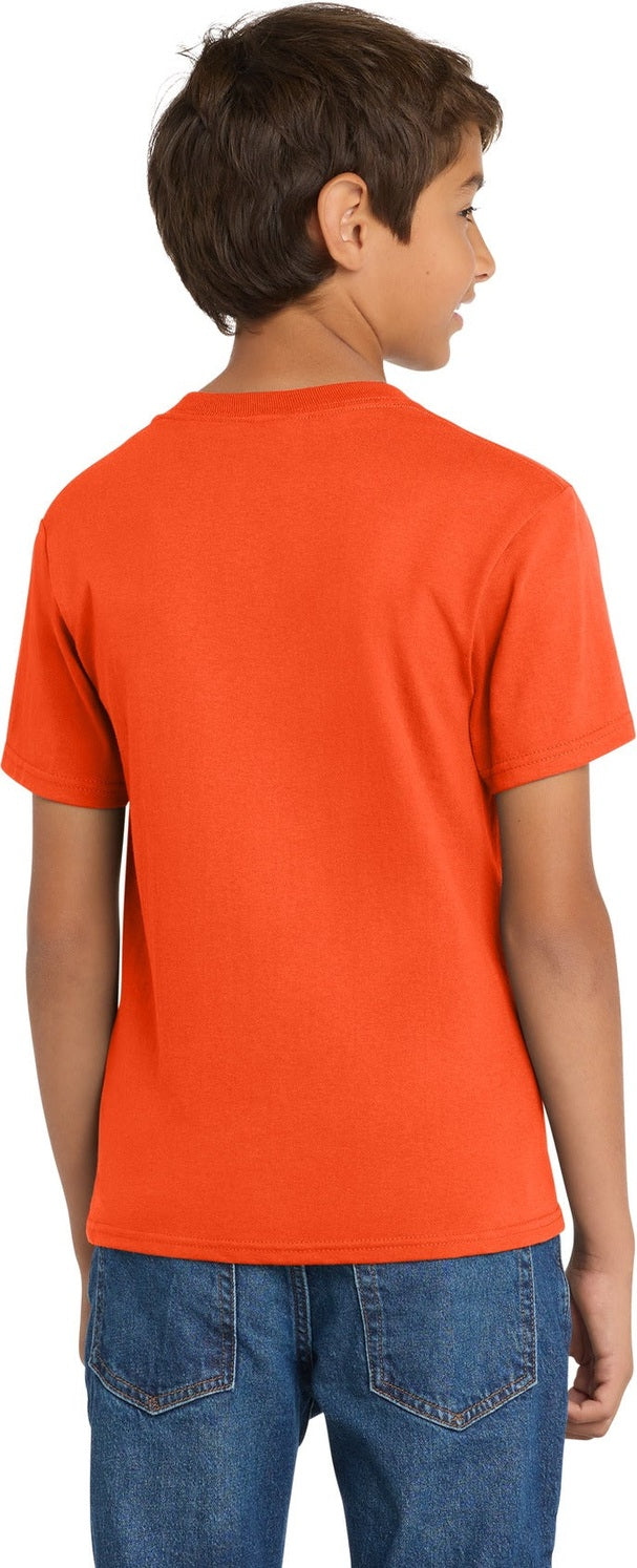 Orange Port & Co Youth Core Cotton Tee. PC54Y