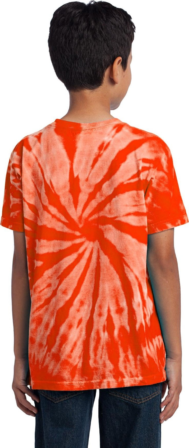 Orange Port & Co Youth Tie-Dye Tee. PC147Y