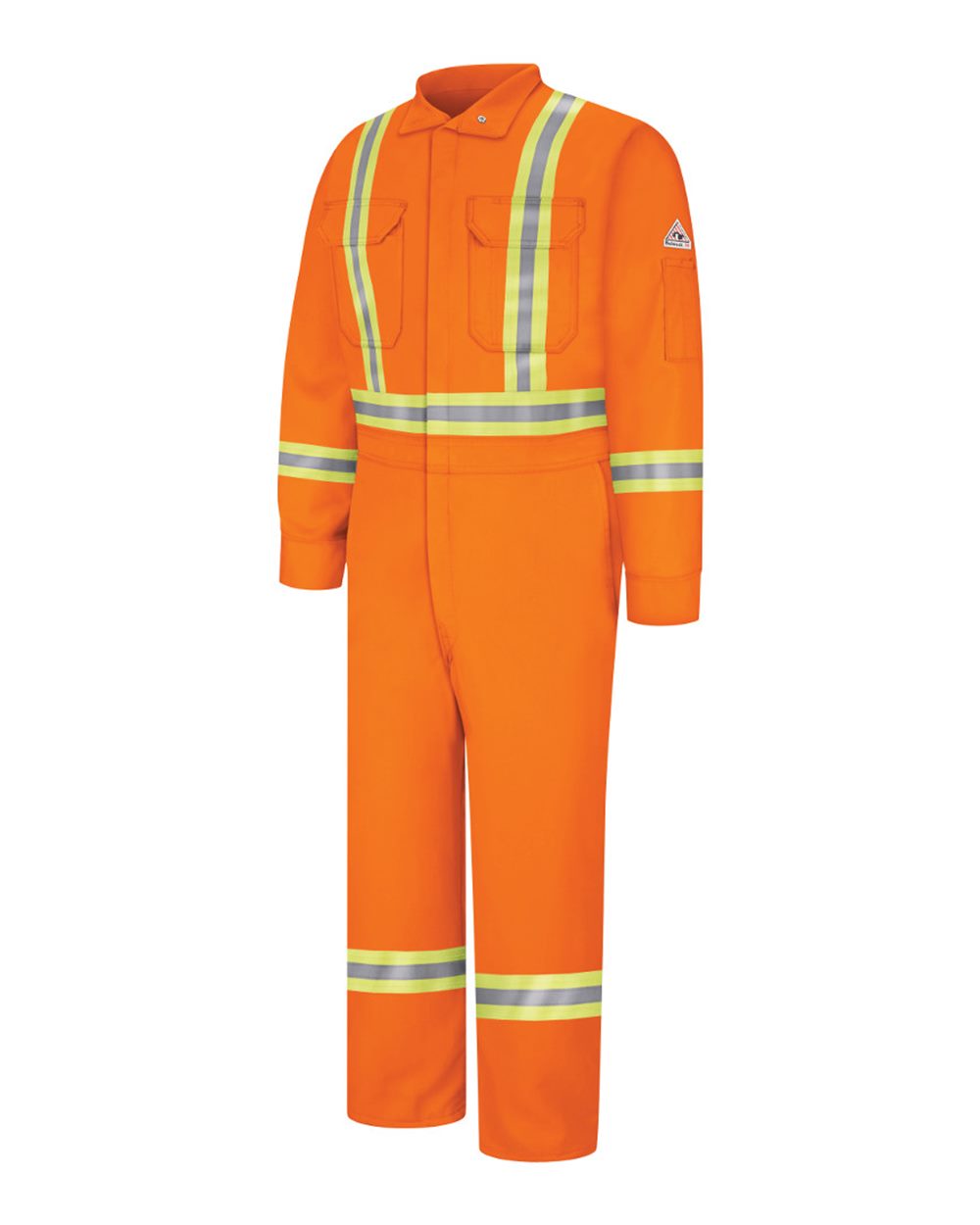 Orange Premium Coverall with CSA Compliant Reflective Trim - EXCEL FR® ComforTouch®. - CLBC