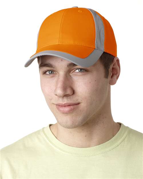 Orange Reflector High-Visibility Constructed Cap - RF102