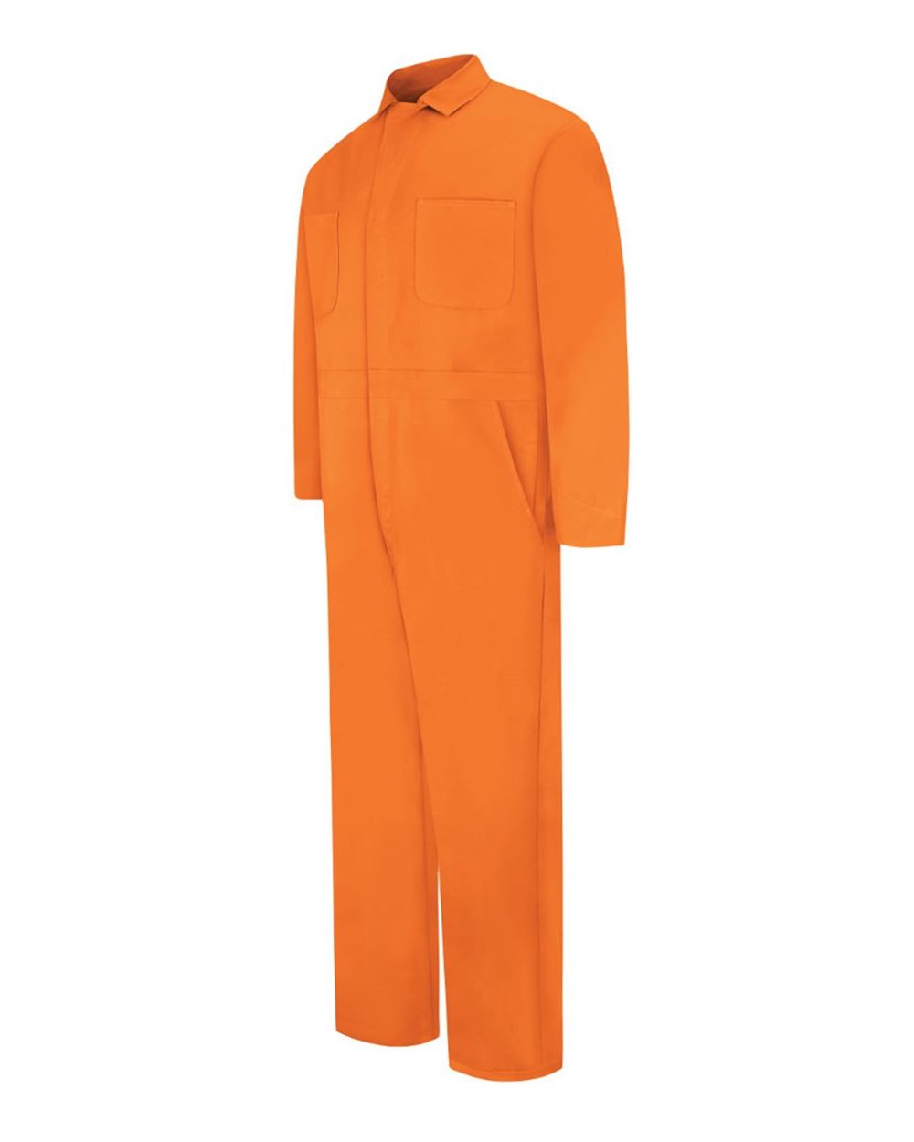 Orange Snap-Front Cotton Coveralls - Tall Sizes - CC14T
