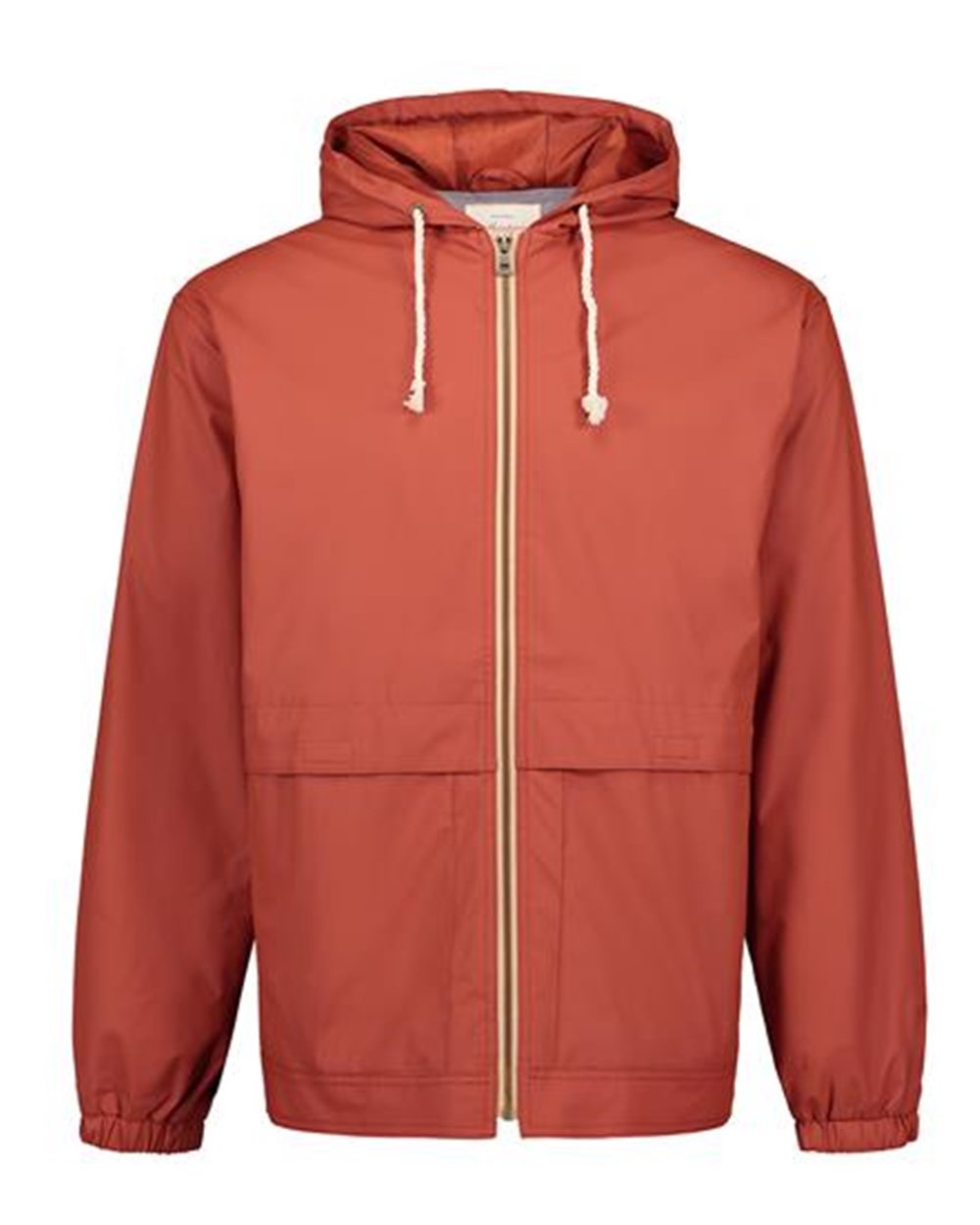 Orange Tea Vintage Hooded Rain Jacket - 193910