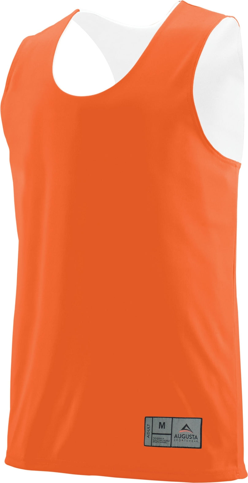 ORANGE/WHITE YOUTH REVERSIBLE WICKING TANK