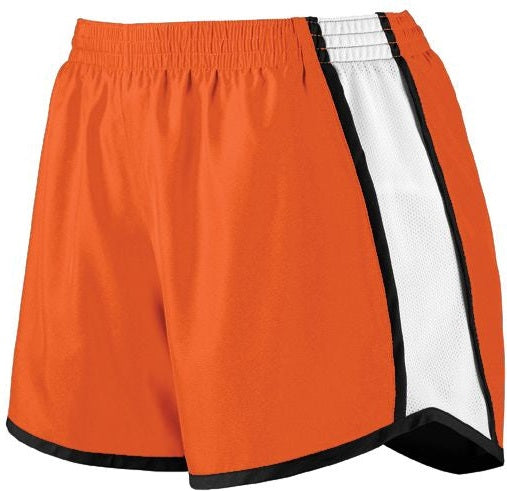 ORANGE/WHITE/BLACK LDS JR FIT PULSE TEAM SHORT