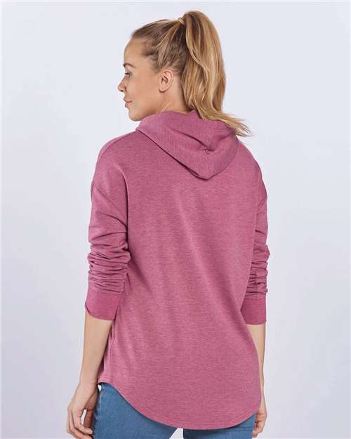 Orchid Heather Women&#39;s Dream Fleece Hooded Pullover - BW5301