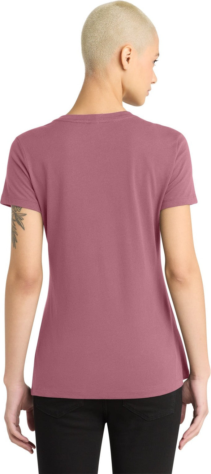 OrchidHaze District - Women's Perfect Weight V-Neck Tee. DM1170L