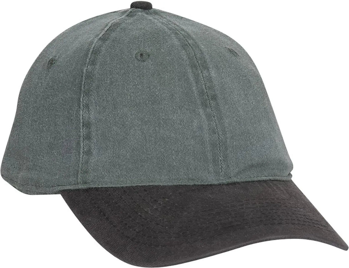 Otto 10-271 ?Otto Flex’ Fitted 6 Panel Low Profile Dad Cap - Blk/dk.grn