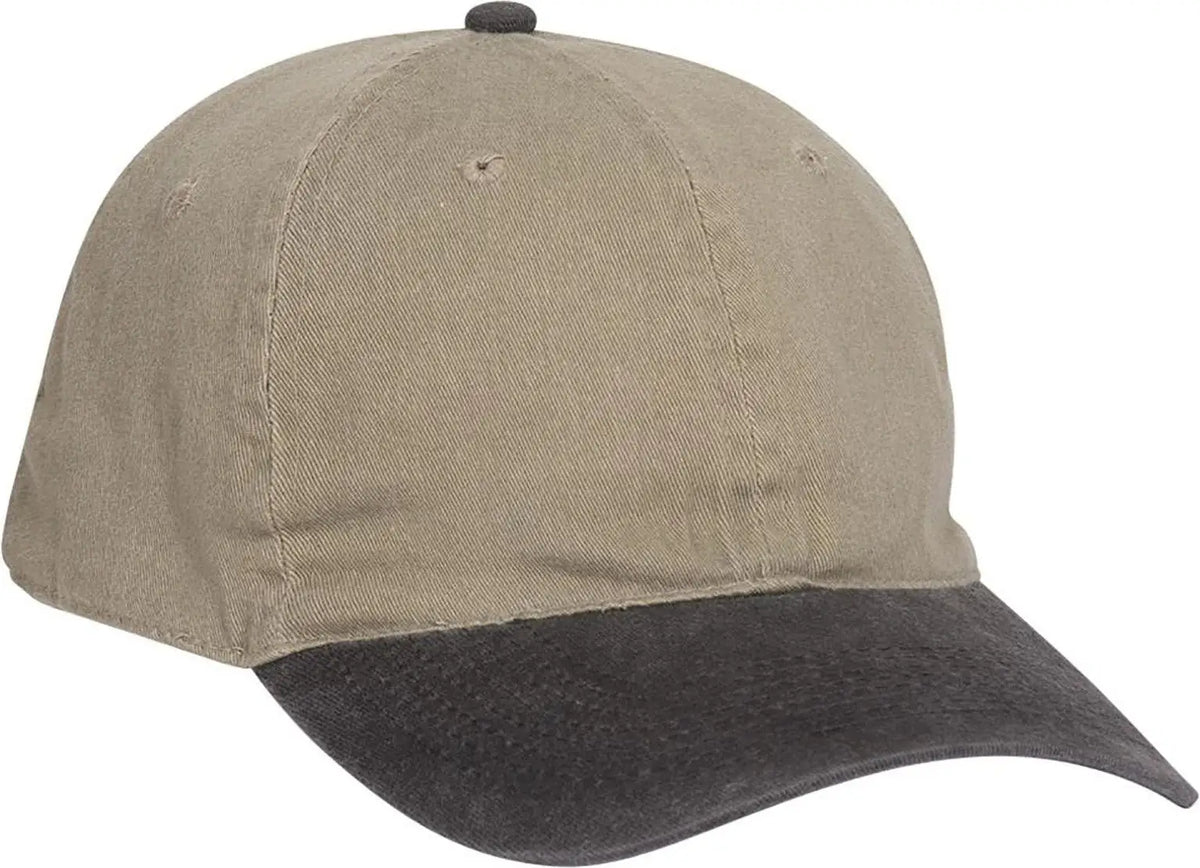 Otto 10-271 ?Otto Flex’ Fitted 6 Panel Low Profile Dad Cap - Blk/kha