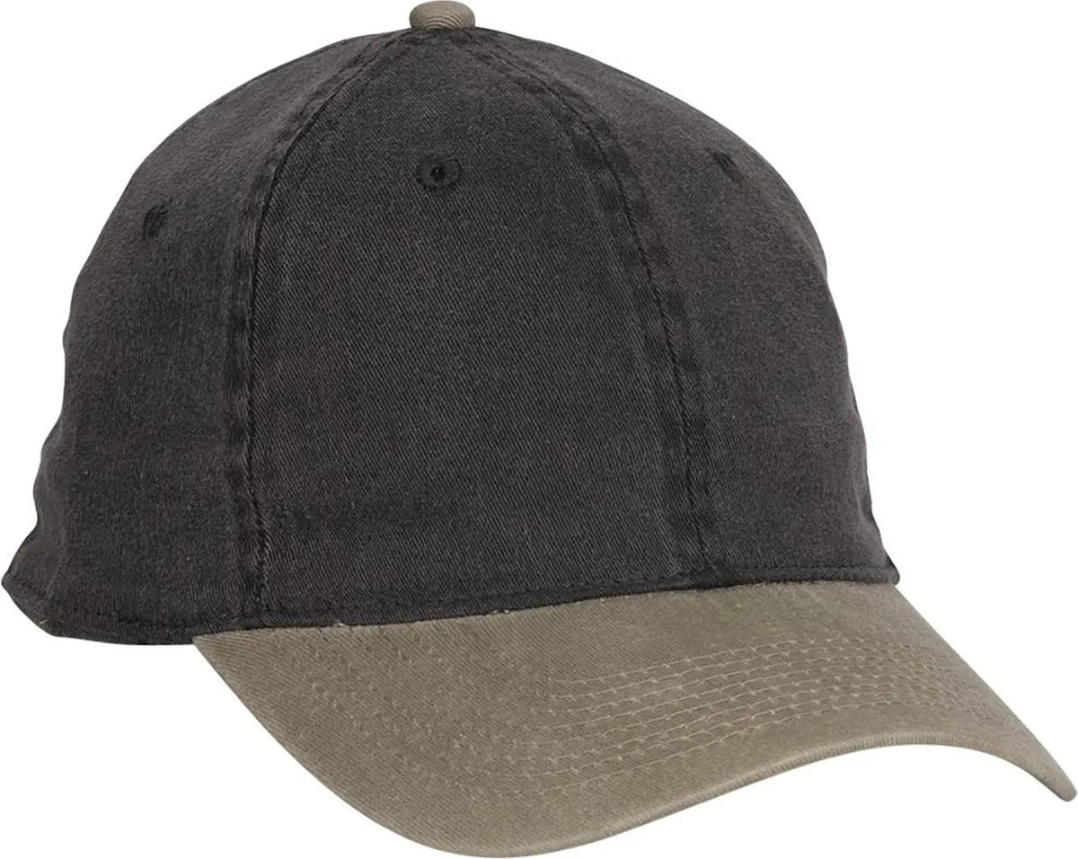 Otto 10-271 ?Otto Flex’ Fitted 6 Panel Low Profile Dad Cap - Kha/blk