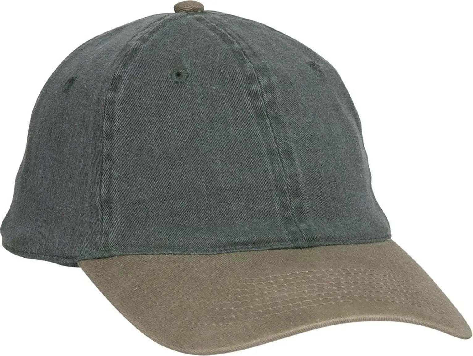 Otto 10-271 ?Otto Flex’ Fitted 6 Panel Low Profile Dad Cap - Kha/dk.grn