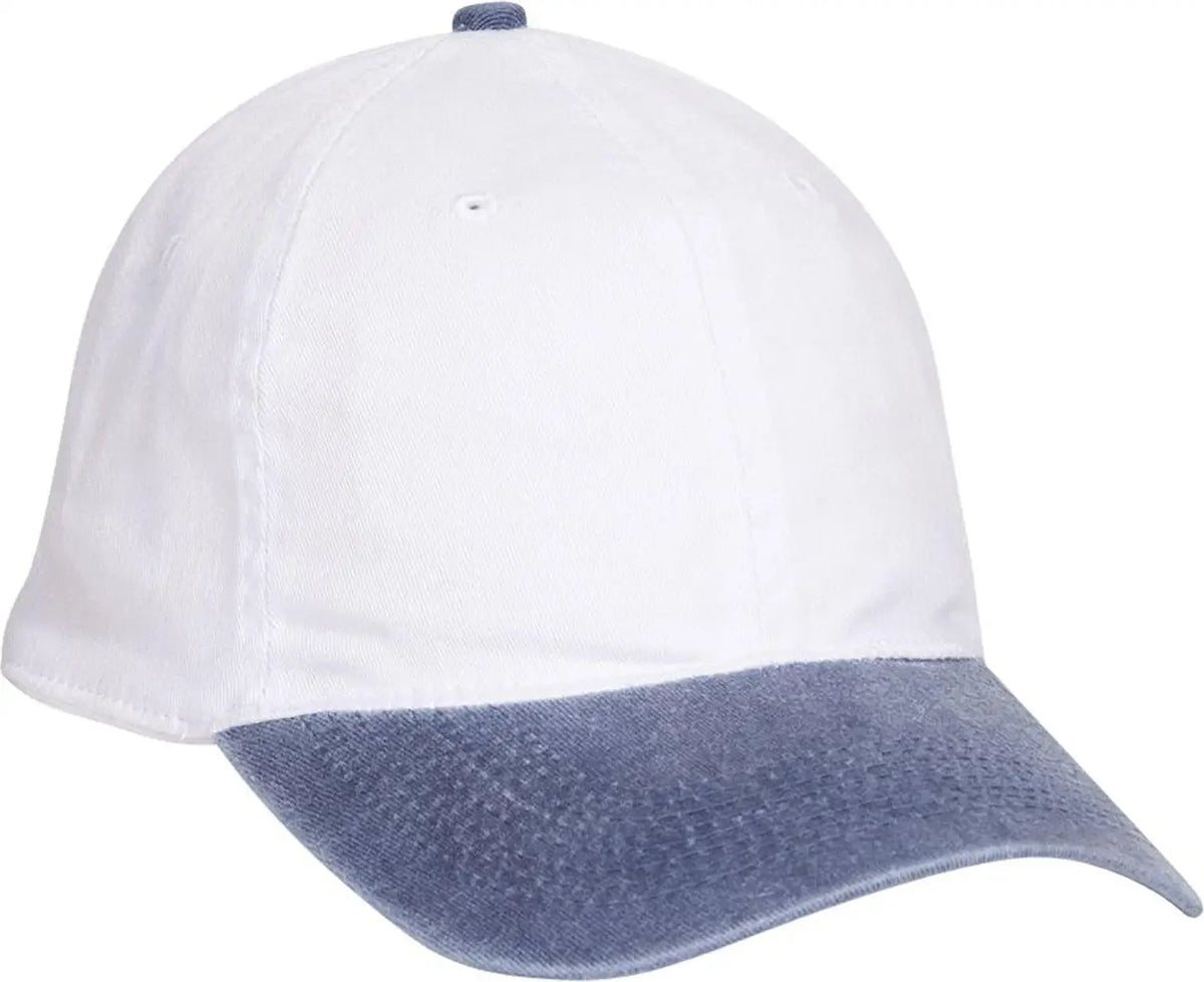 Otto 10-271 ?Otto Flex’ Fitted 6 Panel Low Profile Dad Cap - Nvy/wht