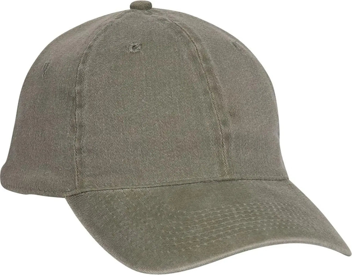 Otto 10-271 ?Otto Flex’ Fitted 6 Panel Low Profile Dad Cap - Ol. Green - 7’’ - 7 1/4’’