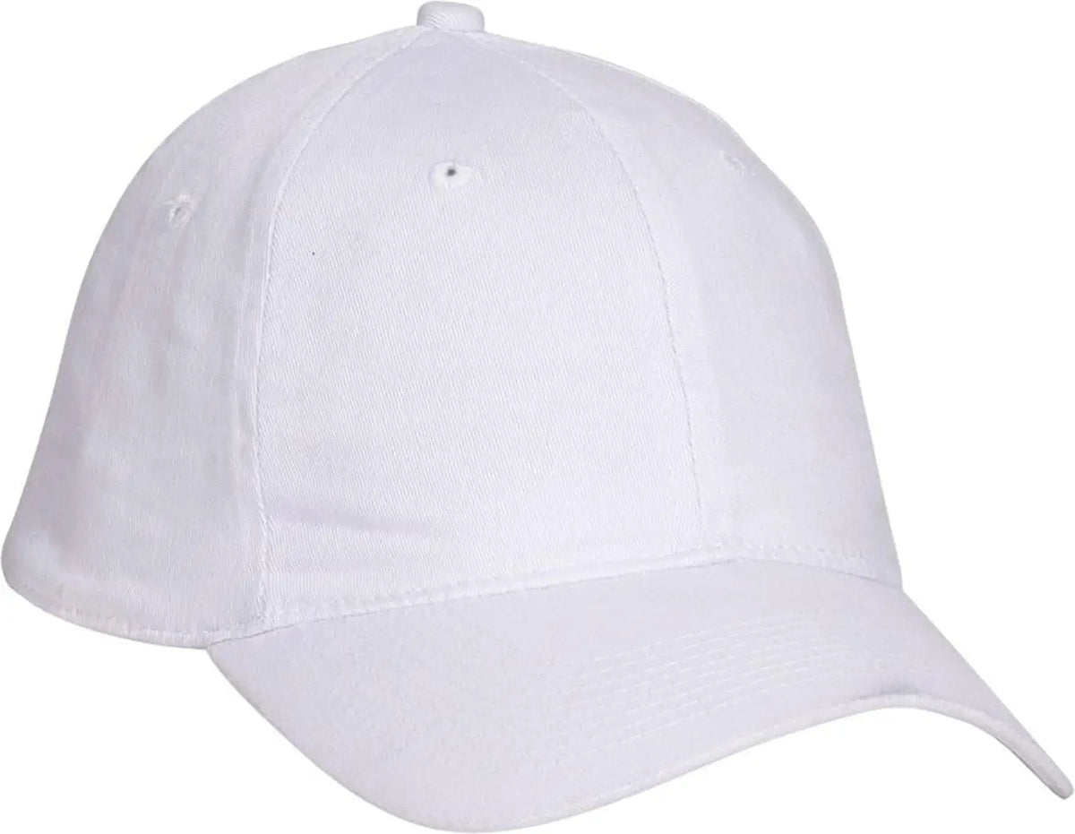 Otto 10-271 ?Otto Flex’ Fitted 6 Panel Low Profile Dad Cap - White - 7’’ - 7 1/4’’
