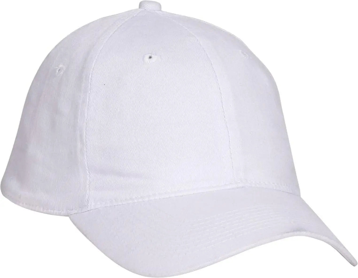 Otto 10-271 ?Otto Flex’ Fitted 6 Panel Low Profile Dad Cap - White - 7’’ - 7 1/4’’