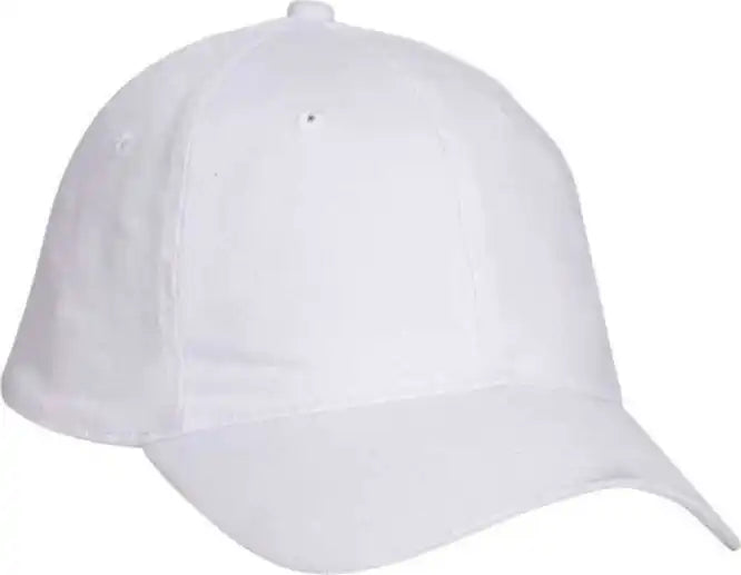 Otto 10-271 Stretchable Washed Pigment Dyed Cotton Twill Low Profile Pro Style Soft Crown Cap - White - S/m