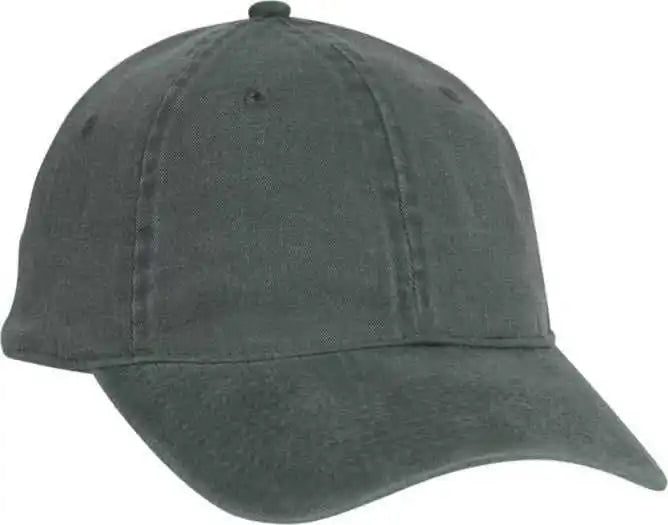 Otto 10-271 Stretchable Washed Pigment Dyed Cotton Twill Low Profile Pro Style Soft Crown Cap - Dark Green - Forest