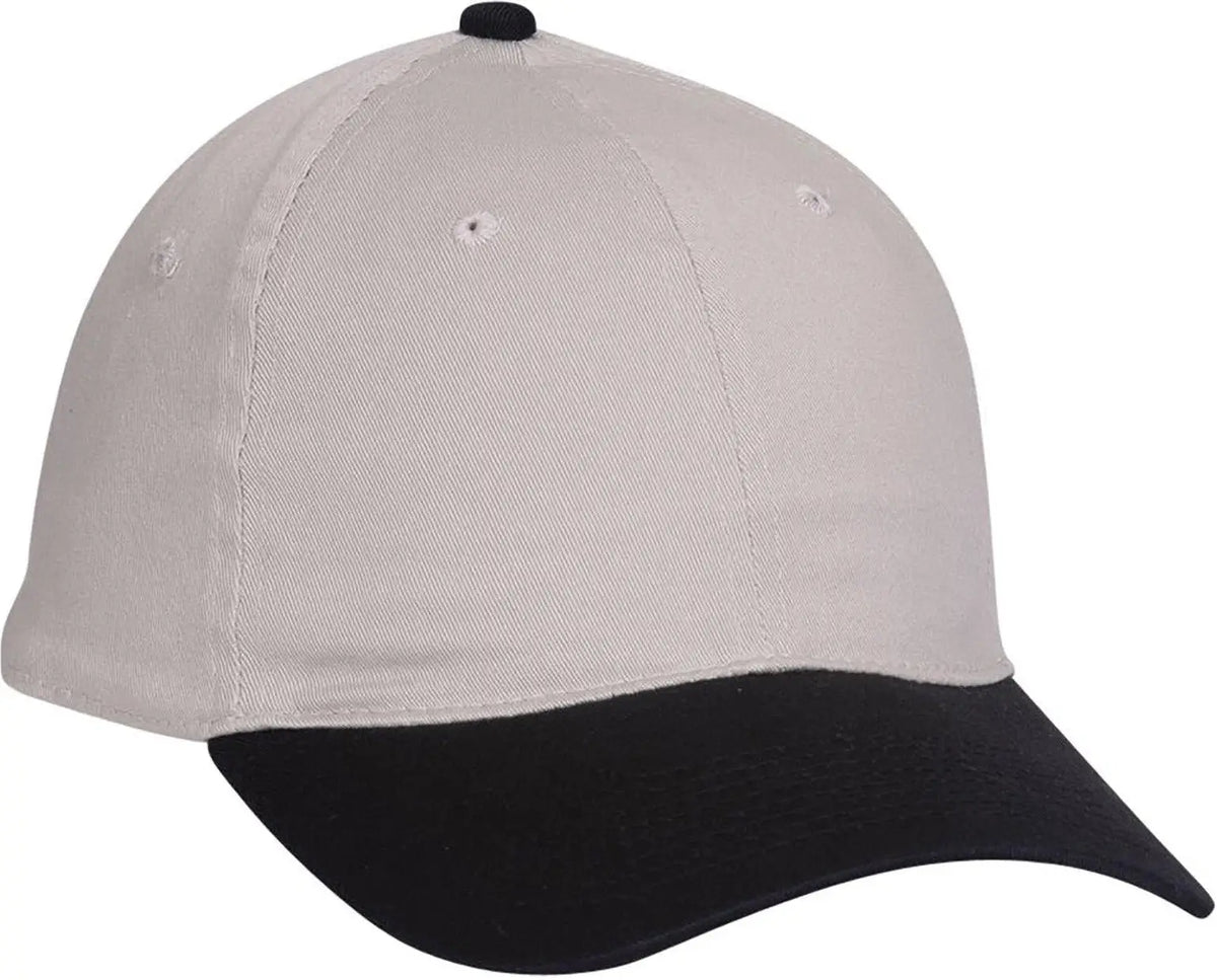 Otto 10-275 ?Otto Flex’ Fitted 6 Panel Low Profile Dad Cap - Blk/stn.gry