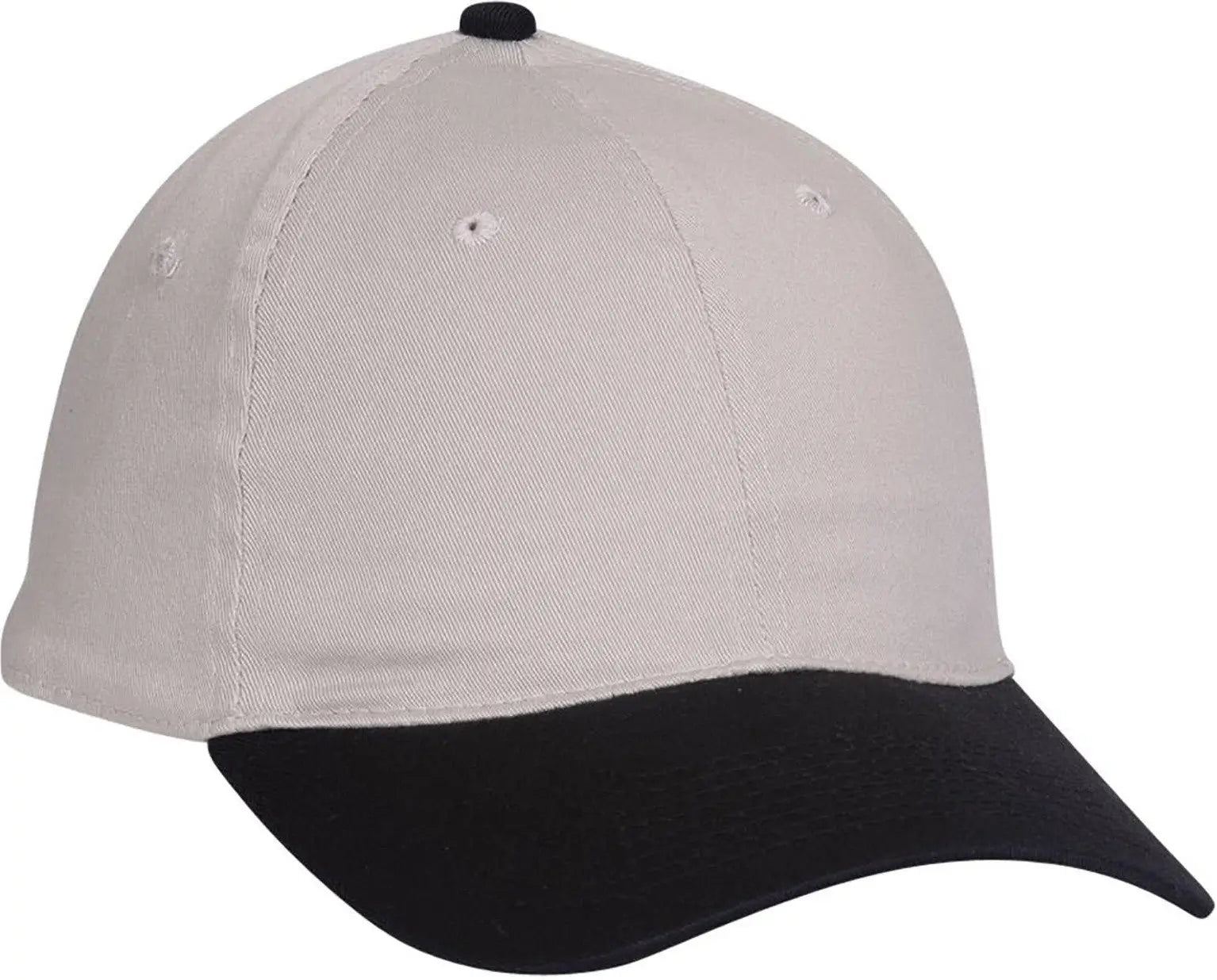 Otto 10-275 ?Otto Flex’ Fitted 6 Panel Low Profile Dad Cap - Blk/stn.gry