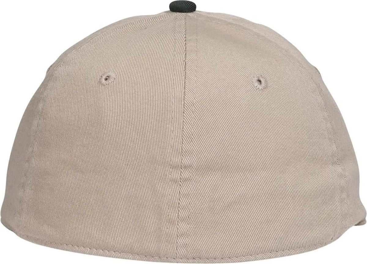Otto 10-275 ?Otto Flex’ Fitted 6 Panel Low Profile Dad Cap - Dk.grn/kha