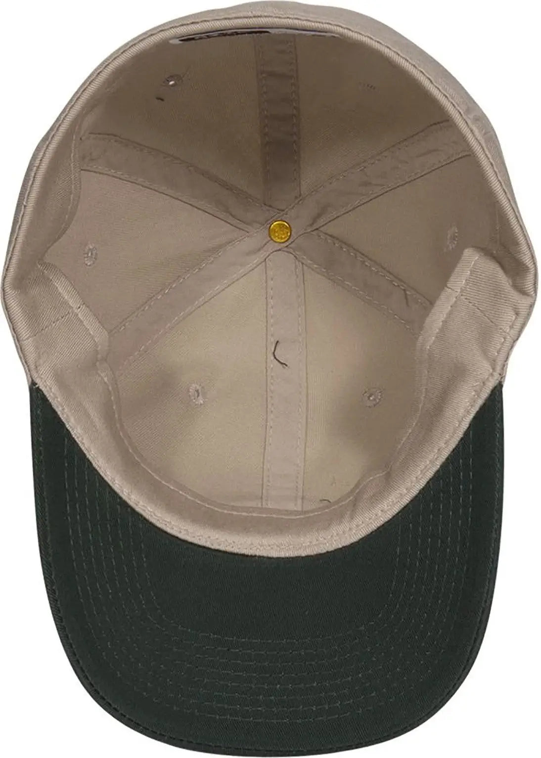 Otto 10-275 ?Otto Flex’ Fitted 6 Panel Low Profile Dad Cap - Dk.grn/kha