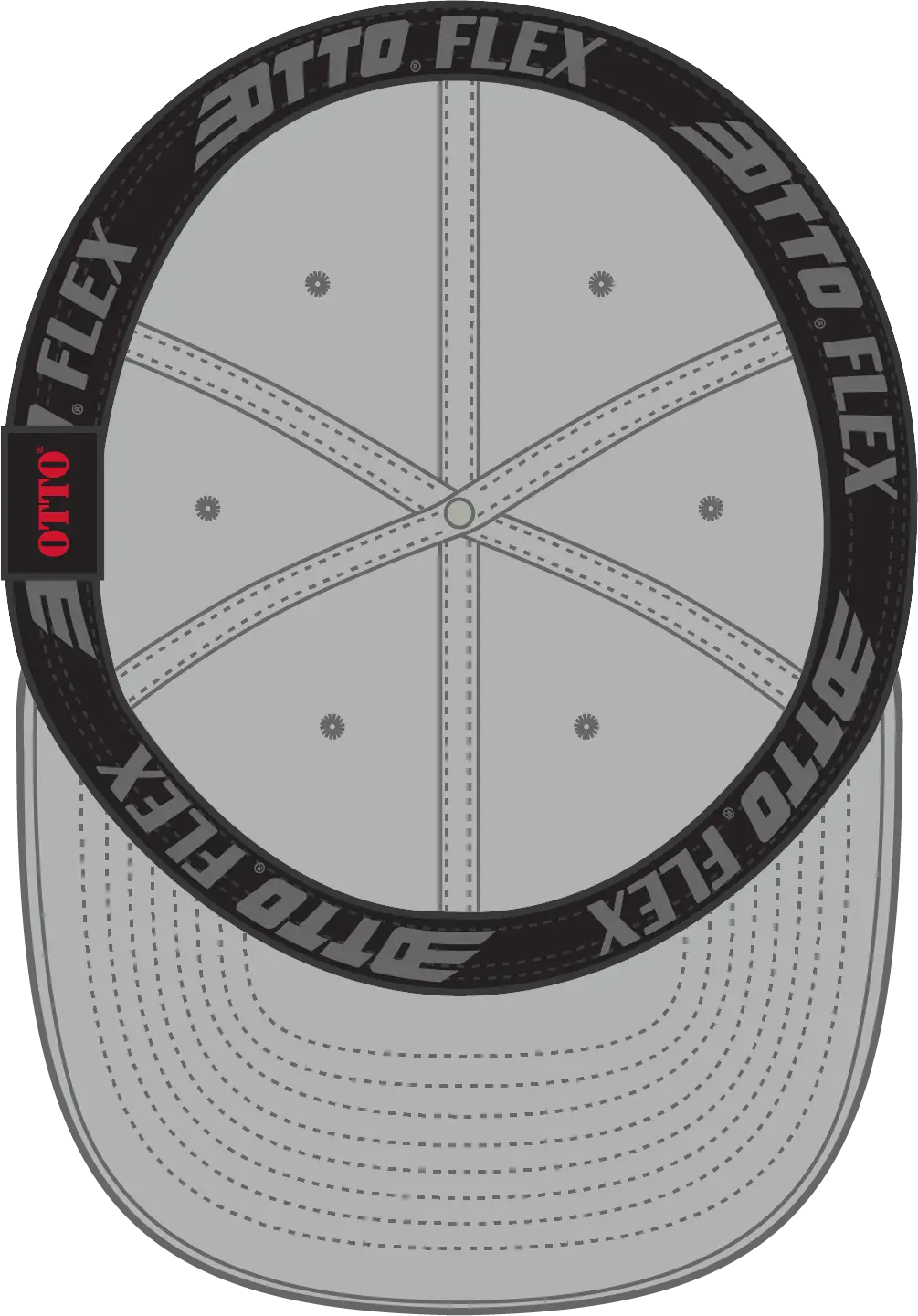 Otto 10-275 ?Otto Flex’ Fitted 6 Panel Low Profile Dad Cap - Gray - 7’’ - 7 1/4’’