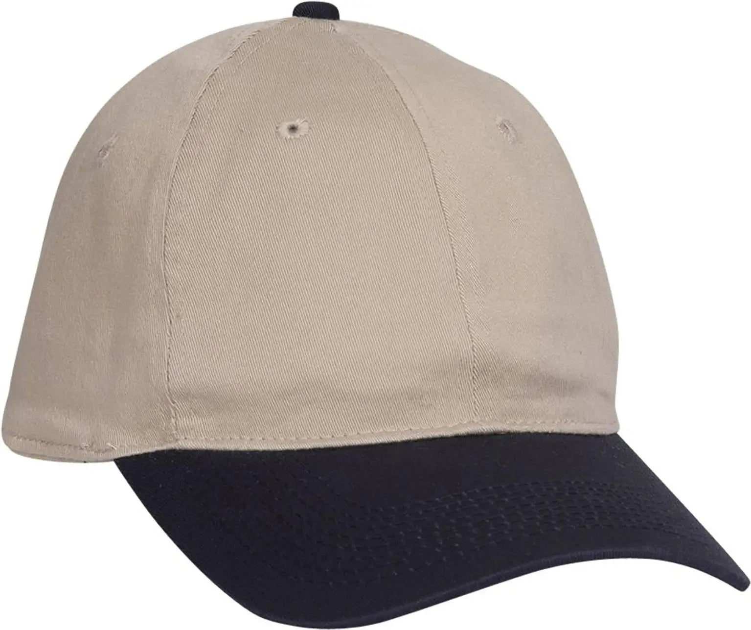 Otto 10-275 ?Otto Flex’ Fitted 6 Panel Low Profile Dad Cap - Nvy/kha - 7’’ - 7 1/4’’