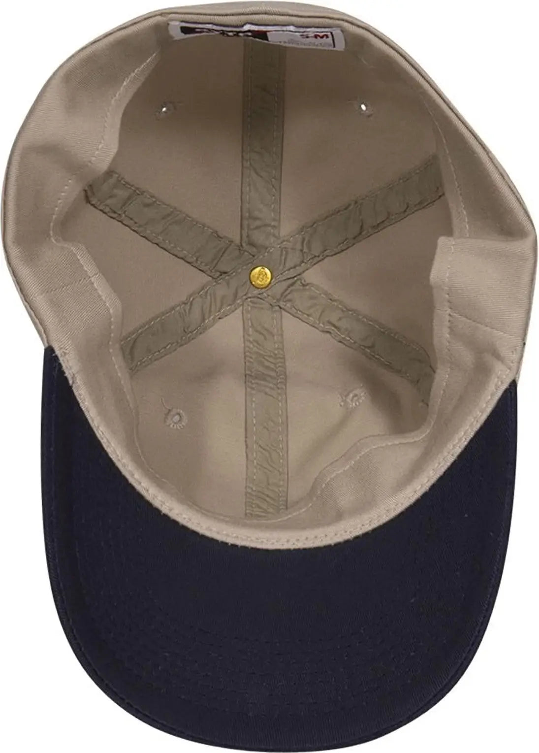 Otto 10-275 ?Otto Flex’ Fitted 6 Panel Low Profile Dad Cap - Nvy/kha - 7’’ - 7 1/4’’