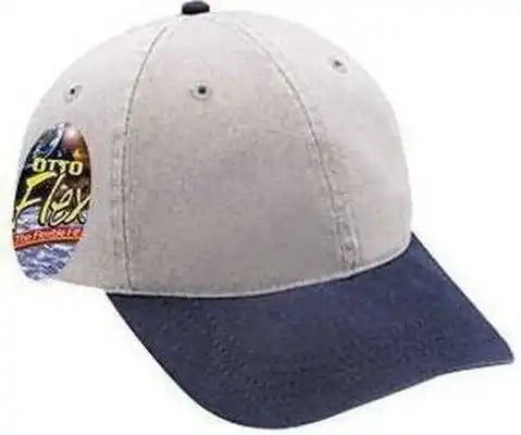 Otto 10-275 Stretchable Garment Washed Cotton Twill Low Profile Pro Style Cap - Navy Gray - S/m