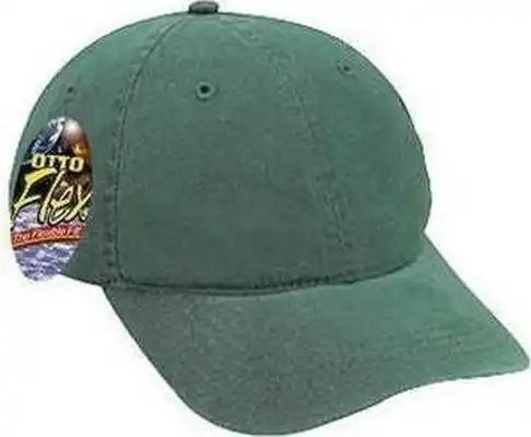 Otto 10-275 Stretchable Garment Washed Cotton Twill Low Profile Pro Style Cap - Dark Green - Forest / S/m