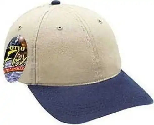 Otto 10-275 Stretchable Garment Washed Cotton Twill Low Profile Pro Style Cap - Navy Khaki - S/m