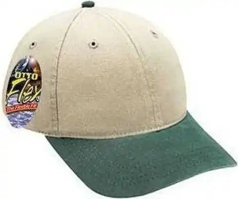 Otto 10-275 Stretchable Garment Washed Cotton Twill Low Profile Pro Style Cap - Dark Green Khaki - Forest / S/m