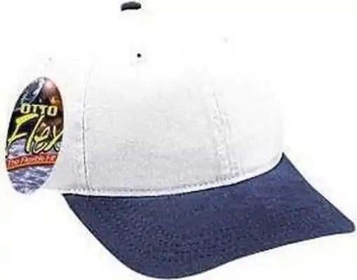 Otto 10-275 Stretchable Garment Washed Cotton Twill Low Profile Pro Style Cap - Navy White - S/m