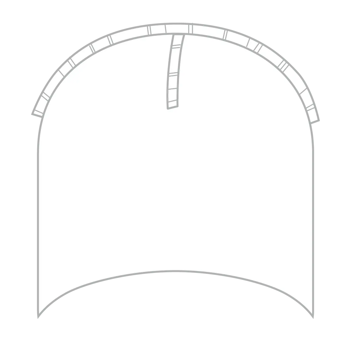Otto 100-629 Beanie - White - 6 1/2’’ - 7 5/8’’