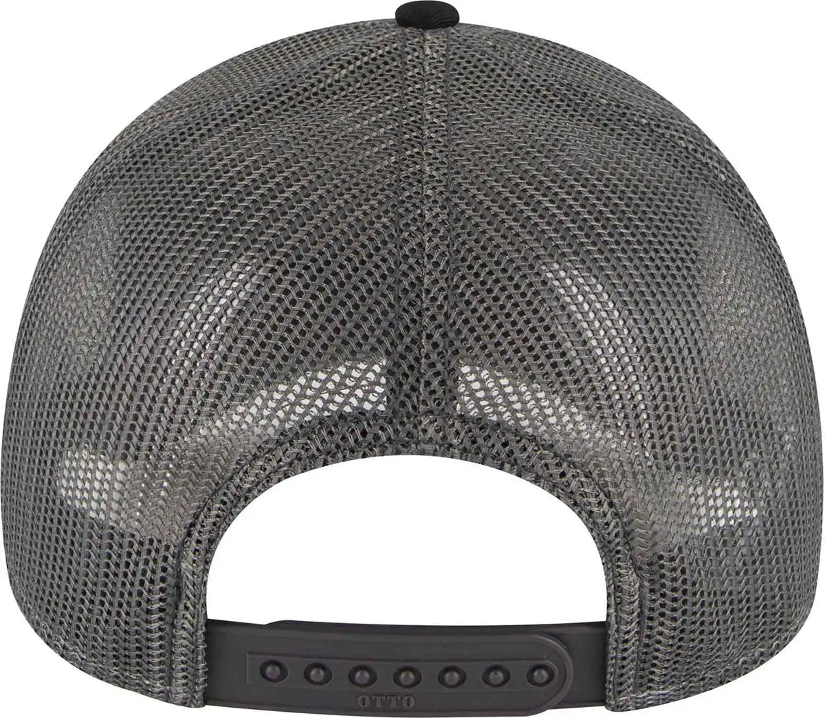 Otto 102 1318 5 Panel Low Profile Mesh Back Trucker Cap Black Charcoal Dark Gray / one Size Fits Most