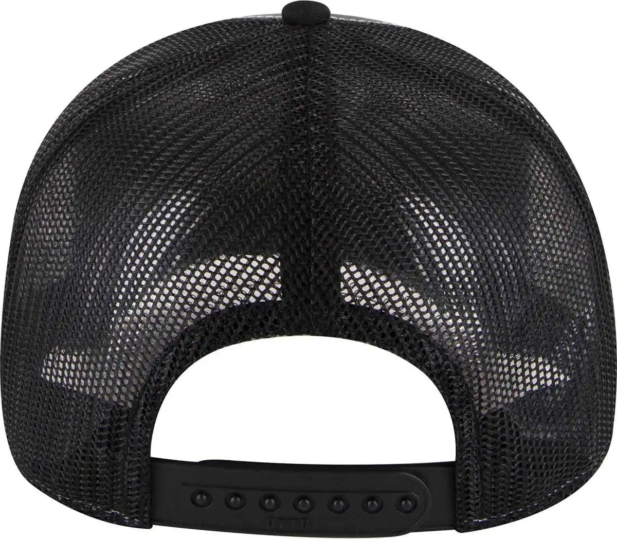 Otto 102 1318 5 Panel Low Profile Mesh Back Trucker Cap Black Charcoal Dark Gray / one Size Fits Most