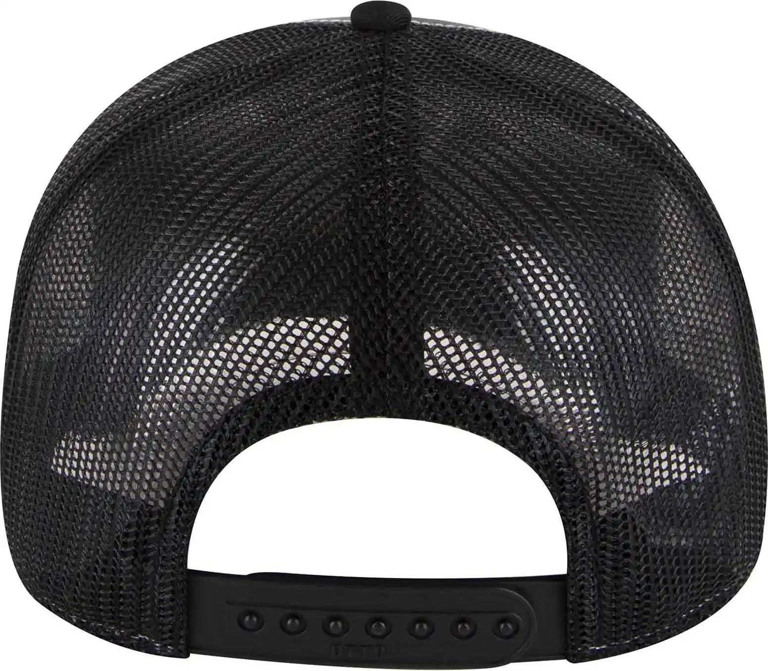 Otto 102-1318 5 Panel Low Profile Mesh Back Trucker Cap - Black Charcoal - Dark Gray / one Size Fits Most