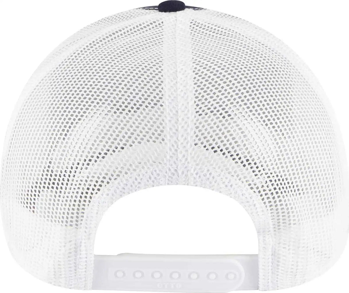 Otto 102-1318 5 Panel Low Profile Mesh Back Trucker Cap - Navy White - one Size Fits Most