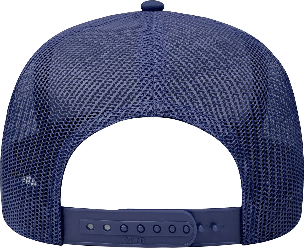 Otto 102-664 5 Panel Low Profile Mesh Back Trucker Cap - Navy